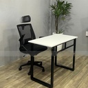 Bộ Bàn Ghế Văn Phòng Chân Sắt Chữ U - BLV106 3