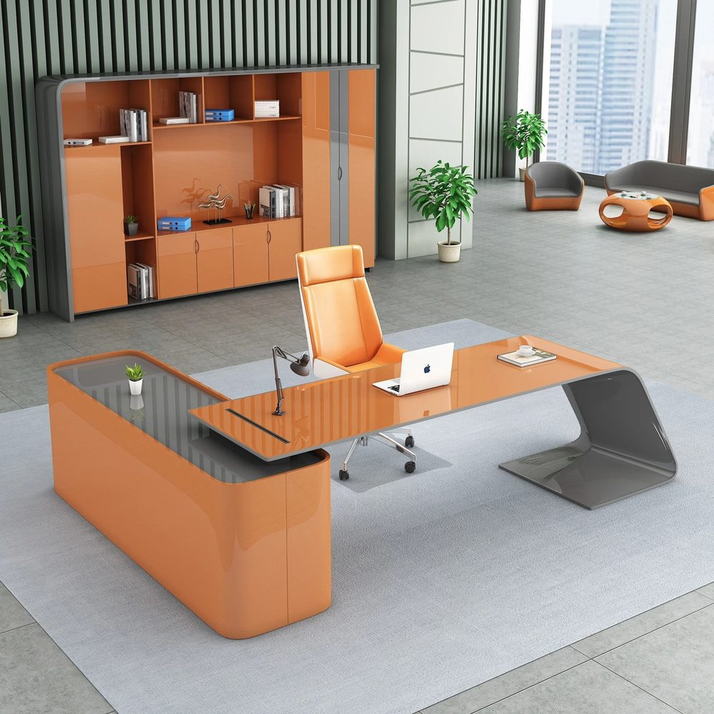 Bàn Giám Đốc Văn Phòng Góc L Yếm Lửng - BGĐ59 3