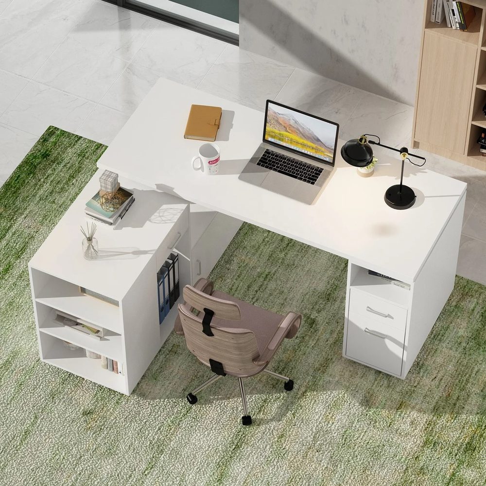 Bàn Giám Đốc Làm Việc Góc 3 Ngăn - BGĐ60 3
