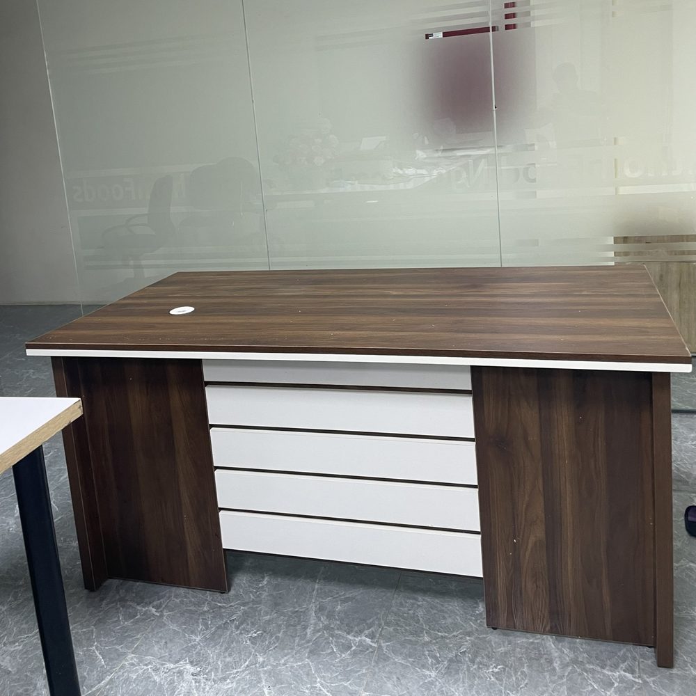 Bàn Giám Đốc Quản Lý Gỗ MDF 1m6x80x75 - BGĐ68 1