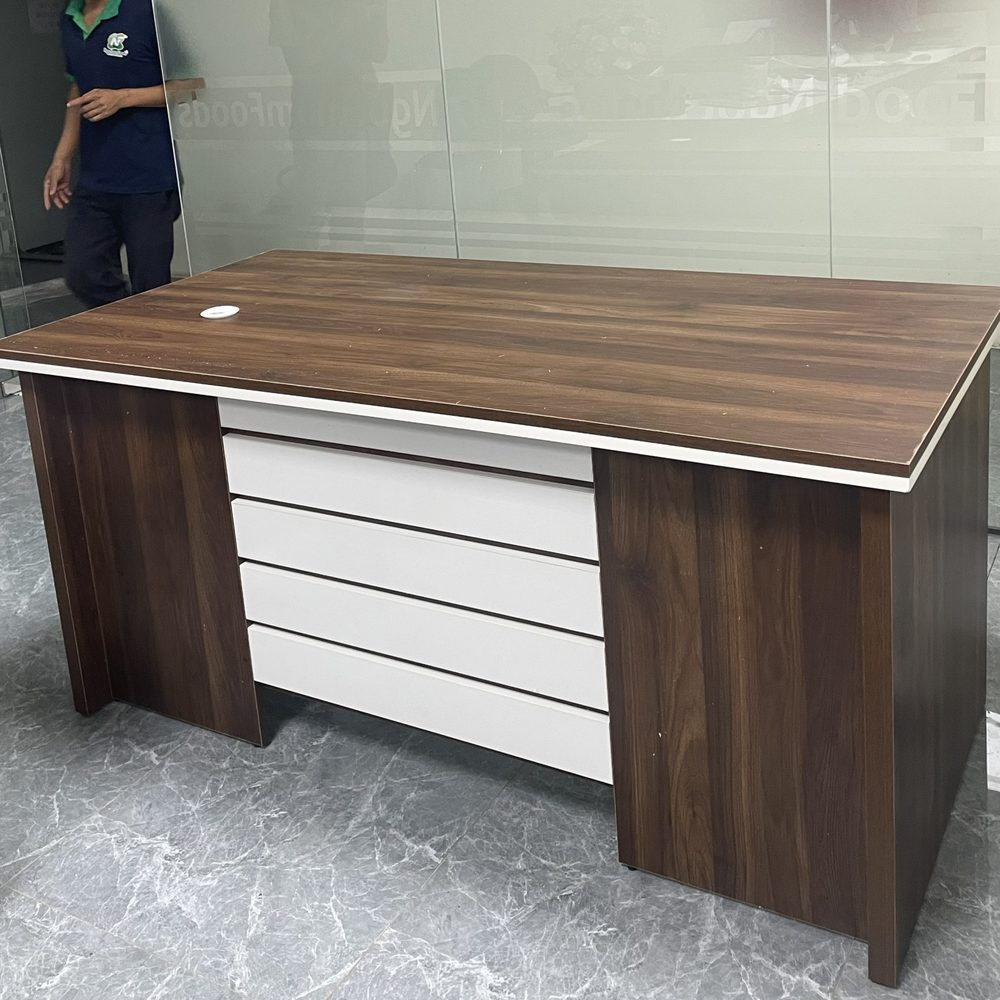 Bàn Giám Đốc Quản Lý Gỗ MDF 1m6x80x75 - BGĐ68 2