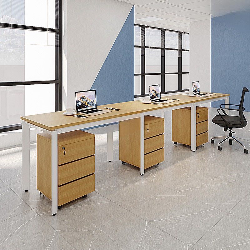 Bàn Cụm Làm Việc Chân Sắt 3 Người - BC38 3