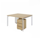 Bàn Cụm Vuông 2 Người Gỗ Công Nghiệp - BC40 5