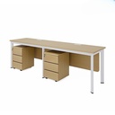 Bàn Cụm Chân Sắt Yếm Lửng 2 Người - BC41 2