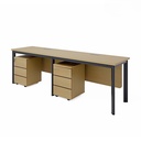 Bàn Cụm Chân Sắt Yếm Lửng 2 Người - BC41 4