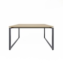 Cụm Bàn 2 Người Chân Sắt Chữ U - BC42 4