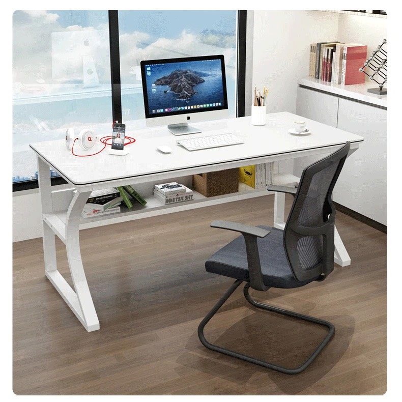Bàn Làm Việc Gaming Chân K Uốn Có Kệ - BLV110 1
