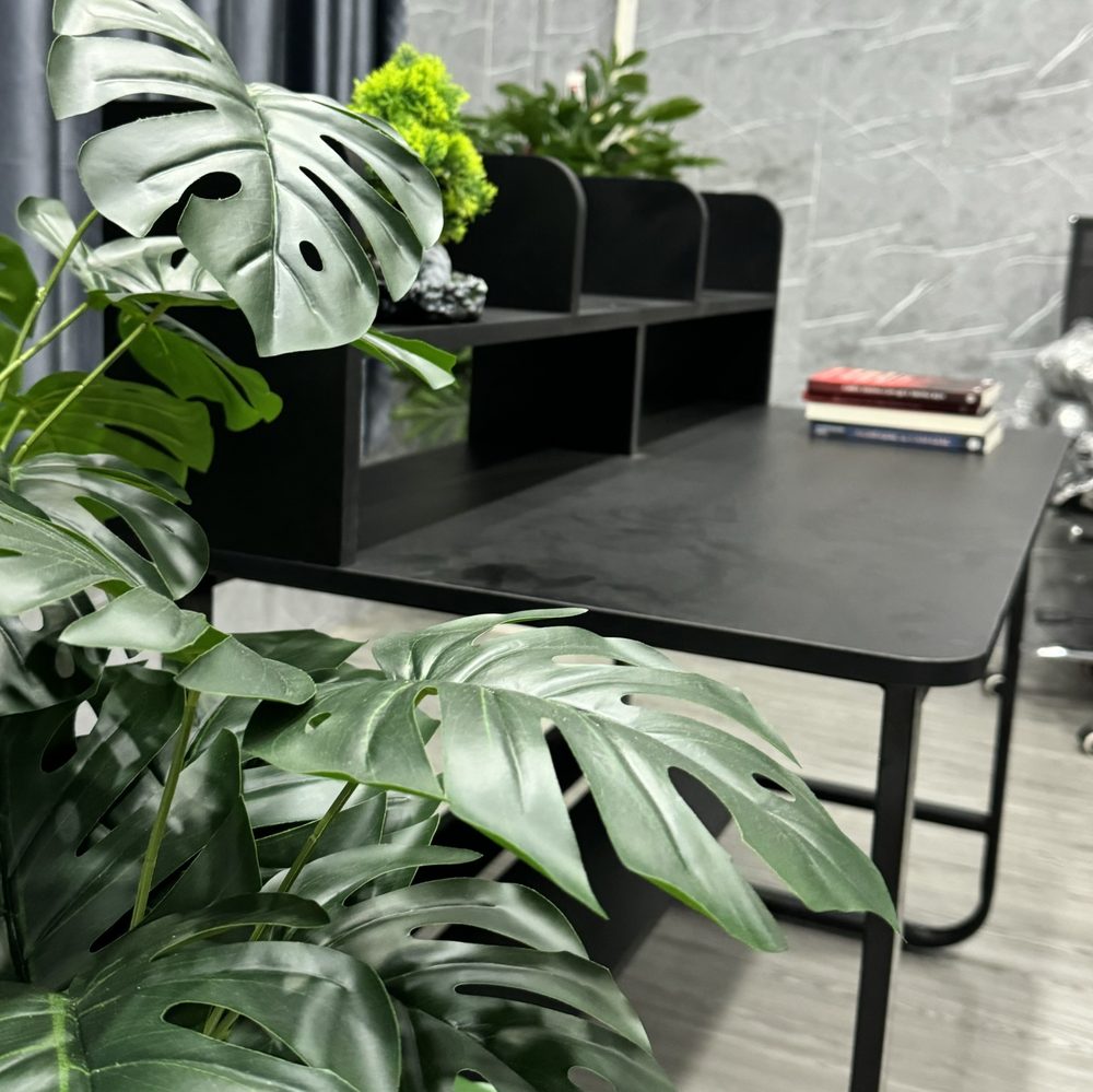 Bàn Làm Việc Gỗ Có Kệ Sách - BLV114 2