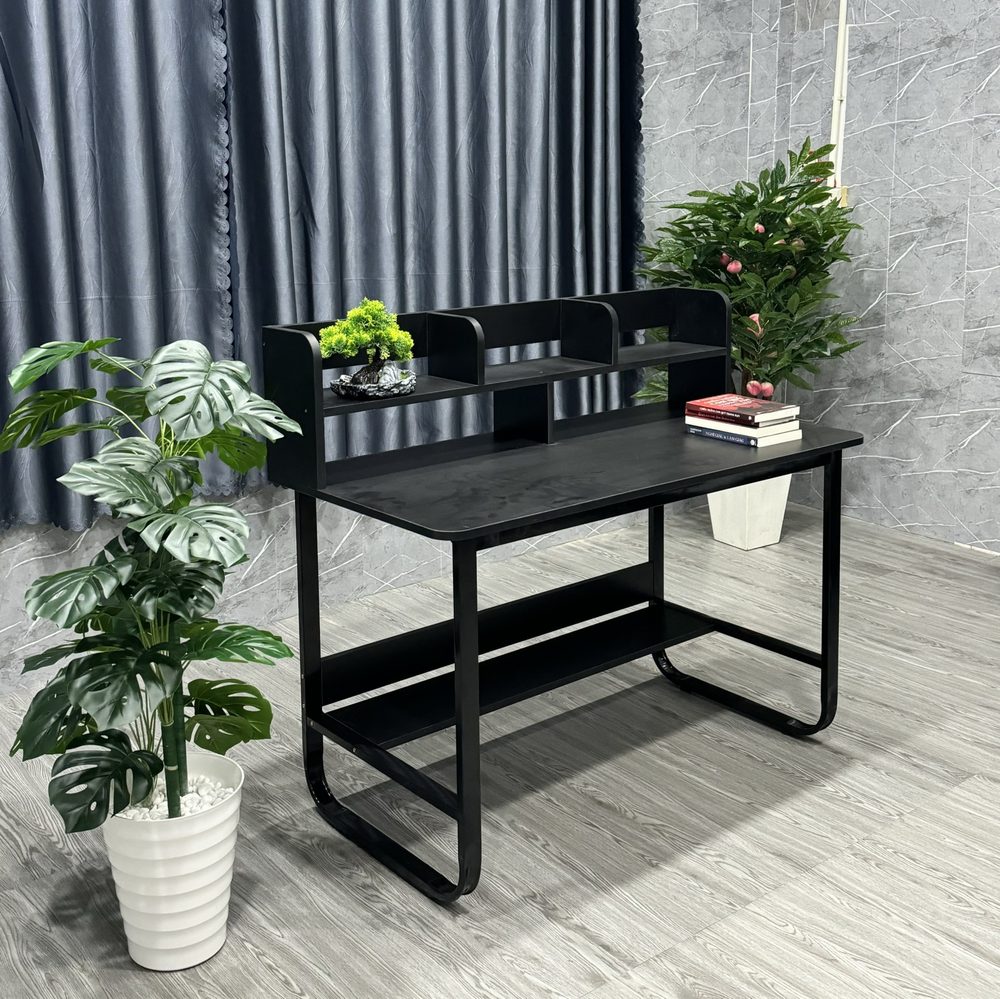 [BLV114] Bàn Làm Việc Gỗ Có Kệ Sách - BLV114