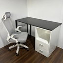 Bàn Làm Việc Chân Sắt Có Hộc Tủ - BLV118 5