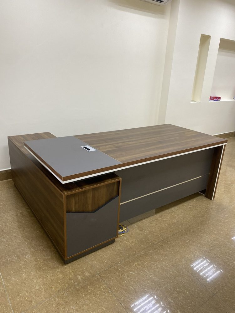 Bàn Giám Đốc Gỗ MDF Góc L 1m6x120 - BGĐ70 1