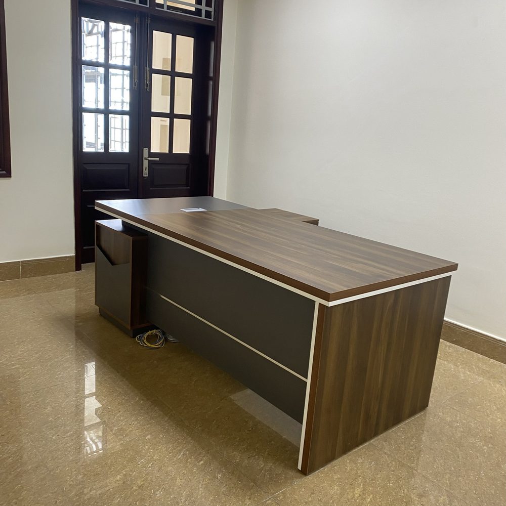 Bàn Giám Đốc Gỗ MDF Góc L 1m6x120 - BGĐ70 5