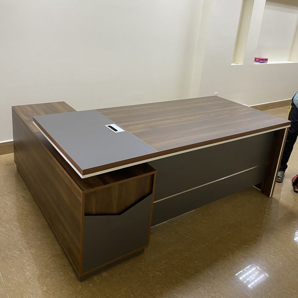 [BGĐ70] Bàn Giám Đốc Gỗ MDF Góc L 1m6x120 - BGĐ70
