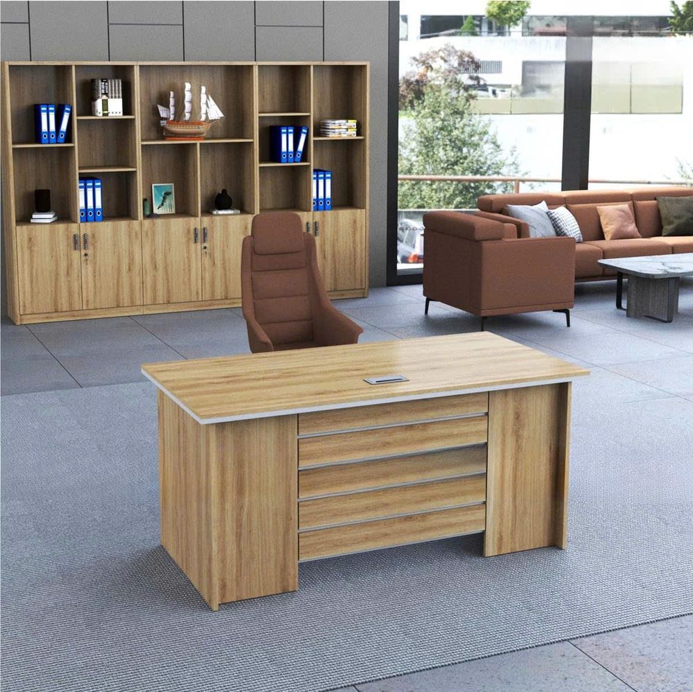 [BGĐ74] Bàn Giám Đốc Gỗ MDF Hiện Đại - BGĐ74