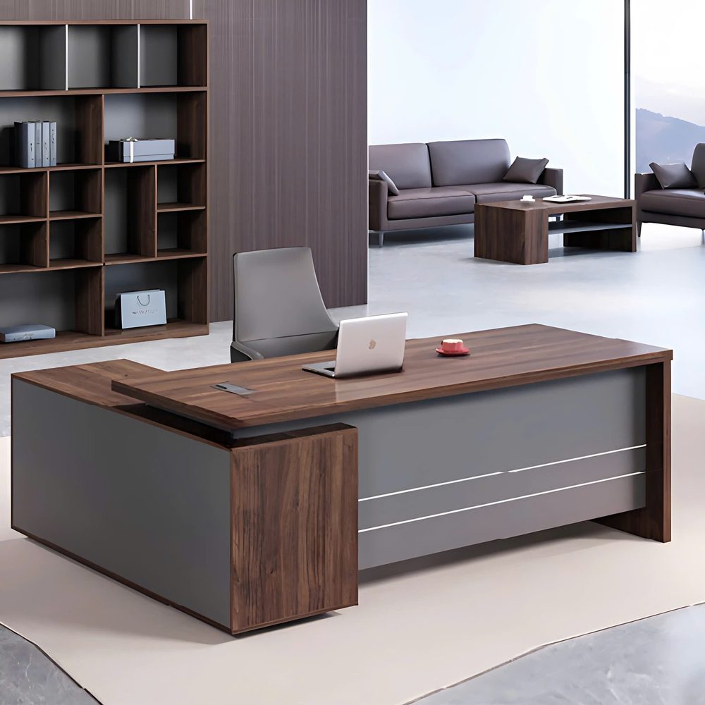 Bàn Giám Đốc Góc L Tích Hợp Đa Năng - BGĐ77 1