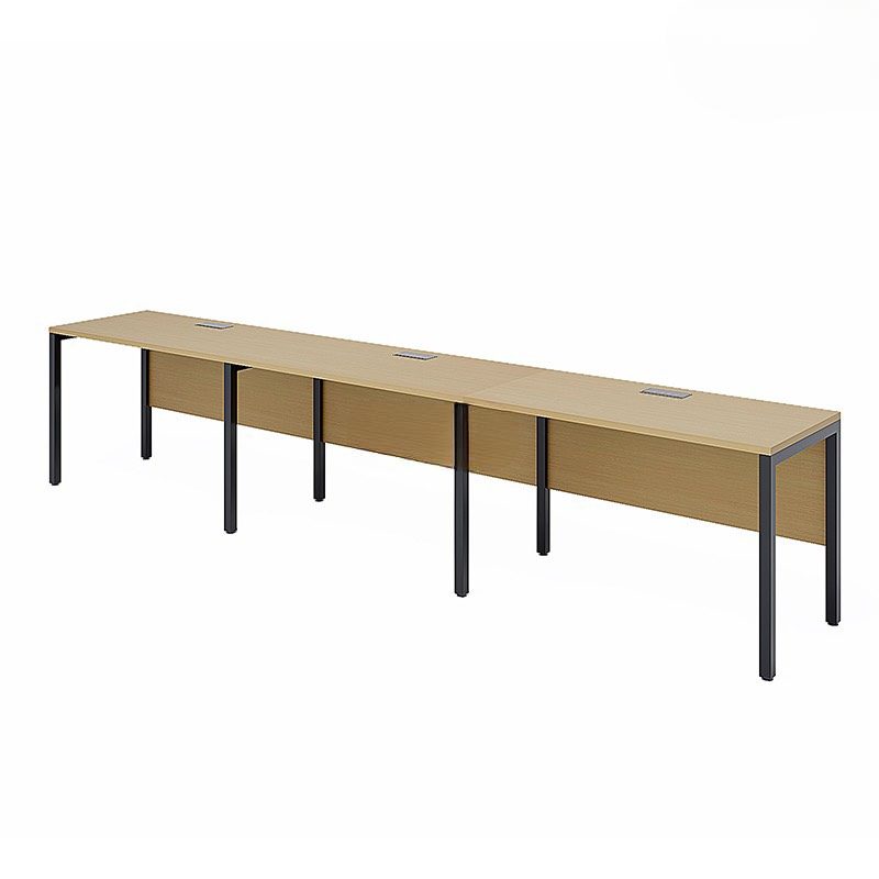 Cụm Bàn Làm Việc 3 Người Chân Sắt Có Yếm - BC44 2