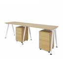 Cụm Bàn Làm Việc 2 Người Chân Sắt - BC46 3