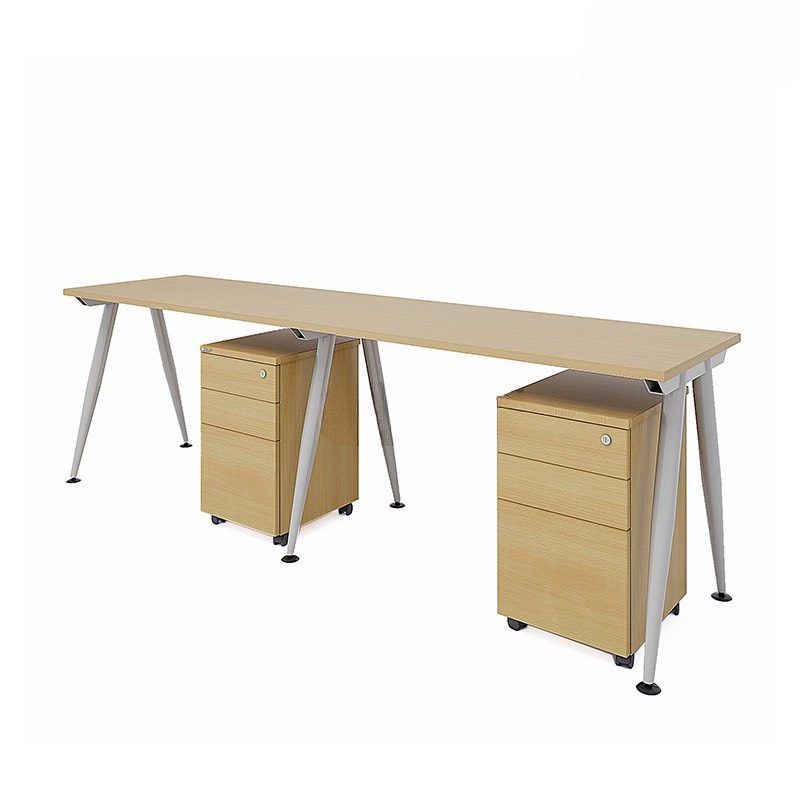 Cụm Bàn Làm Việc 2 Người Chân Sắt - BC46 4