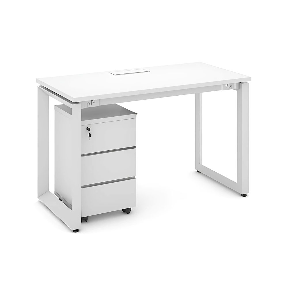 Bàn Làm Việc Chân Sắt U Hiện Đại - BLV123 2