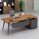 Bàn Giám Đốc Góc L Chân Sắt - BGĐ81 1