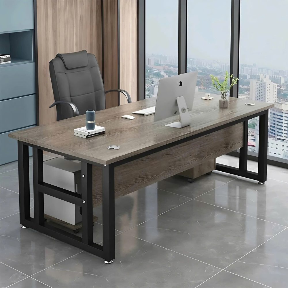 Bàn Giám Đốc Chân Sắt Góc L - BGĐ82 1