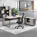 Bàn Giám Đốc Góc L Kết Hợp Tủ Rời - BGĐ85 2