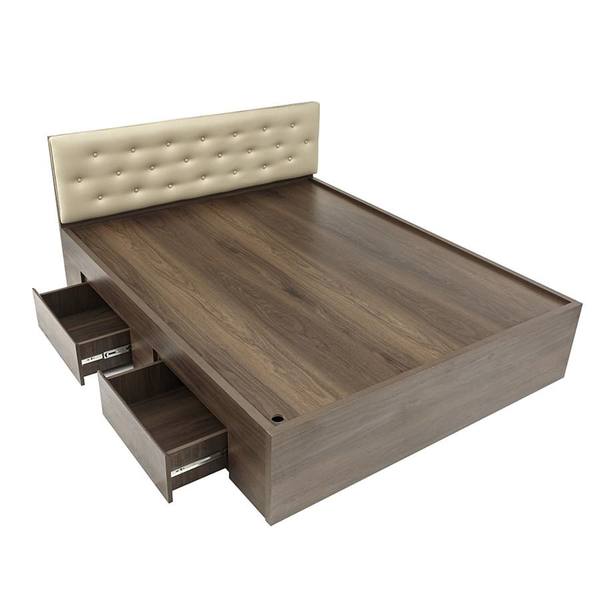 [GN2] Giường Ngủ Có Đầu Nệm Ngăn Kéo Hộc Gỗ MDF - GN2