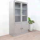 [TLK49] Tủ Locker Sắt 2 Cánh Kính Mở - TLK49