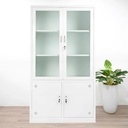 [TLK45] Tủ Locker Sắt 2 Cánh Kính Màu Trắng - TLK45