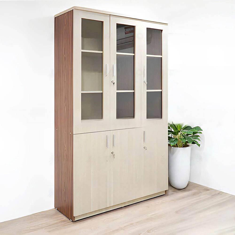 Tủ Tài Liệu Thiết Kế 3 Cánh Kính - THS250 1