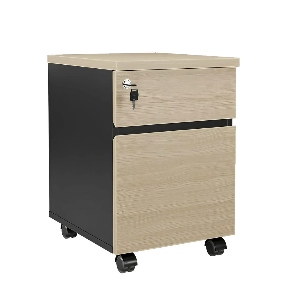 [TP29] Hộc Tủ Phụ Di Động 2 Ngăn Màu Vàng Pha Đen - TP29
