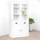 Tủ Locker Sắt 2 Cánh Kính Màu Trắng - TLK43 1