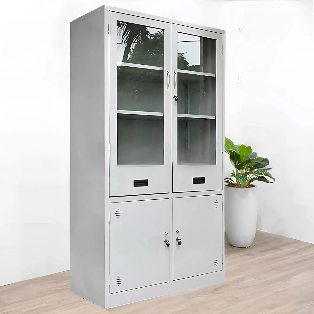 [TLK42] Tủ Locker Sắt 2 Cánh Kính - TLK42