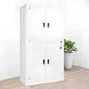 Tủ Locker Sắt 4 Ngăn Màu Trắng - TLK37 2