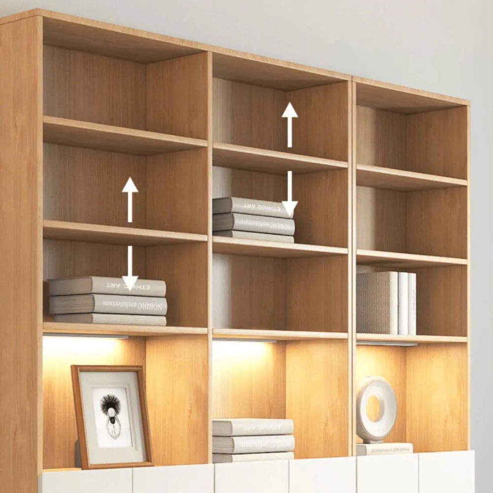 Tủ Tài Liệu Gỗ Thiết Kế Cánh Dưới Mở - THS288 1