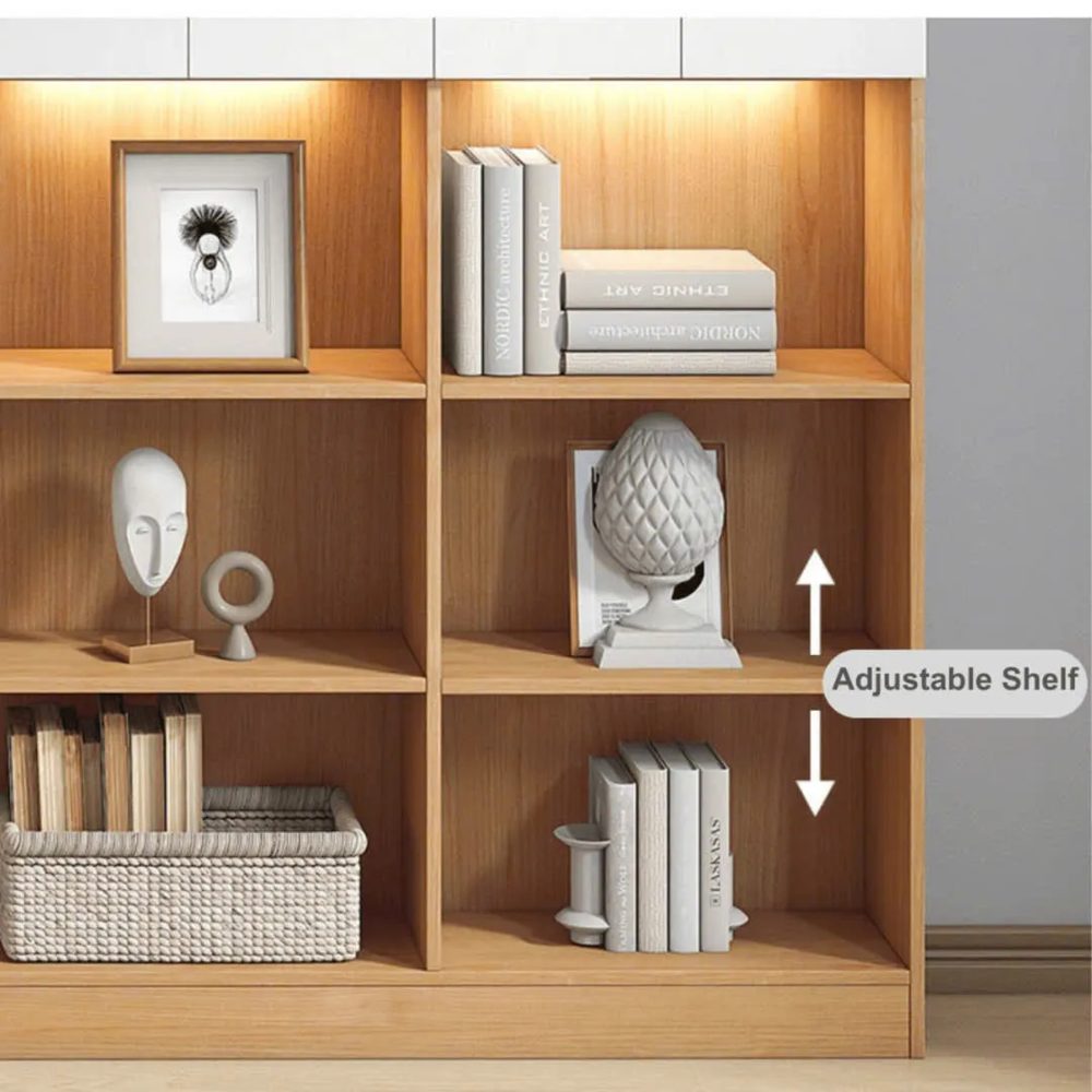 Tủ Tài Liệu Gỗ Thiết Kế Cánh Dưới Mở - THS288 2