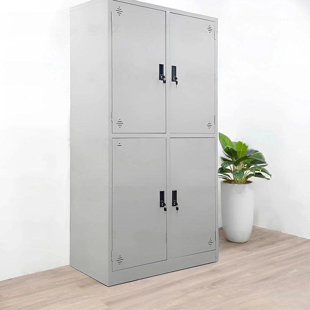 [TLK36] Tủ Locker Sắt 4 Ô Màu Xám Ghi - TLK36