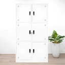 [TLK40] Tủ Locker Sắt 6 Ngăn Màu Trắng - TLK40