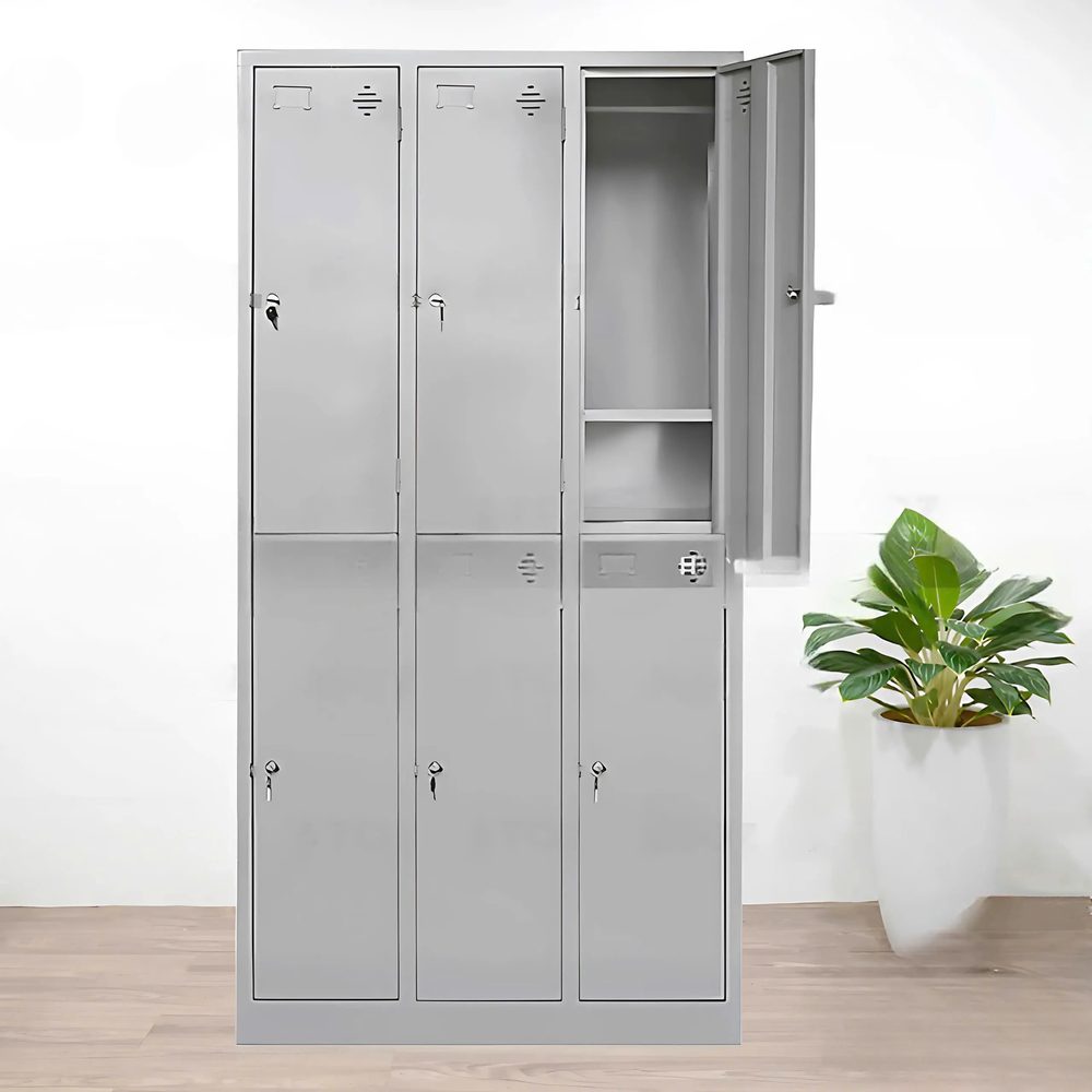 Tủ Locker Sắt Treo Quần Áo 6 Ngăn - TLK39 1