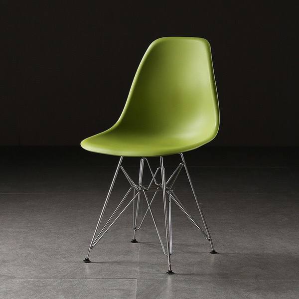 Ghế Cà Phê Eames Chân Sắt Mạ Crom 2