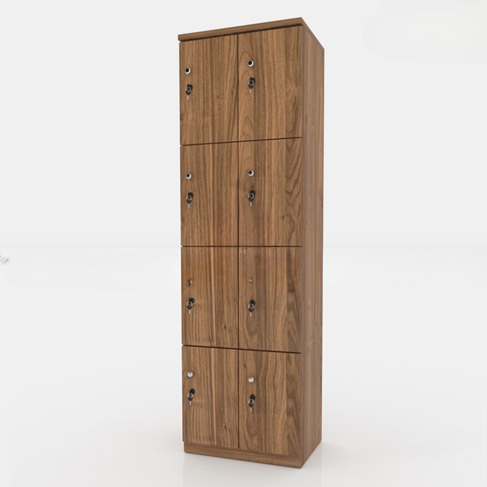 Tủ Loker Gỗ Dọc 8 Cánh - TLK9 2
