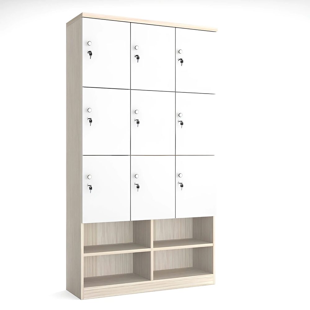 Tủ Locker Gỗ 9 Ngăn Liền Kệ Giày - TLK68 1