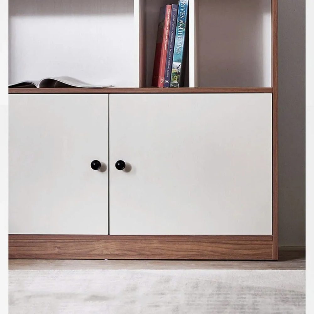 Tủ Tài Liệu Gỗ Bố Cục Sáng Tạo Kèm Tủ Cánh Dưới - THS287 5