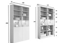 Tủ Tài Liệu Gỗ Đa Ngăn Có Cánh Mở Tiện Lợi - THS285 2