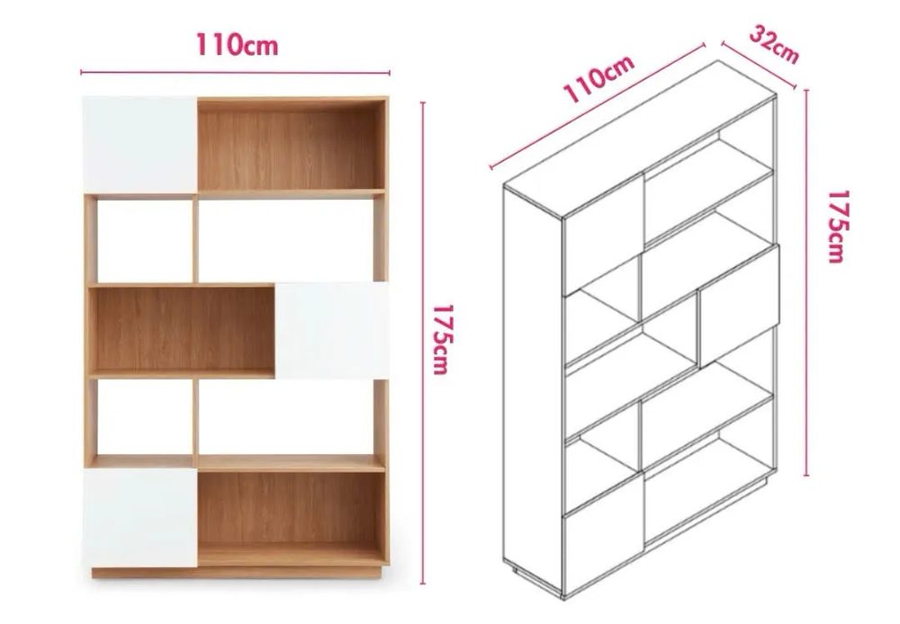 Tủ Tài Liệu Gỗ Đa Năng Kết Hợp Cánh Mở Linh Hoạt - THS284 1