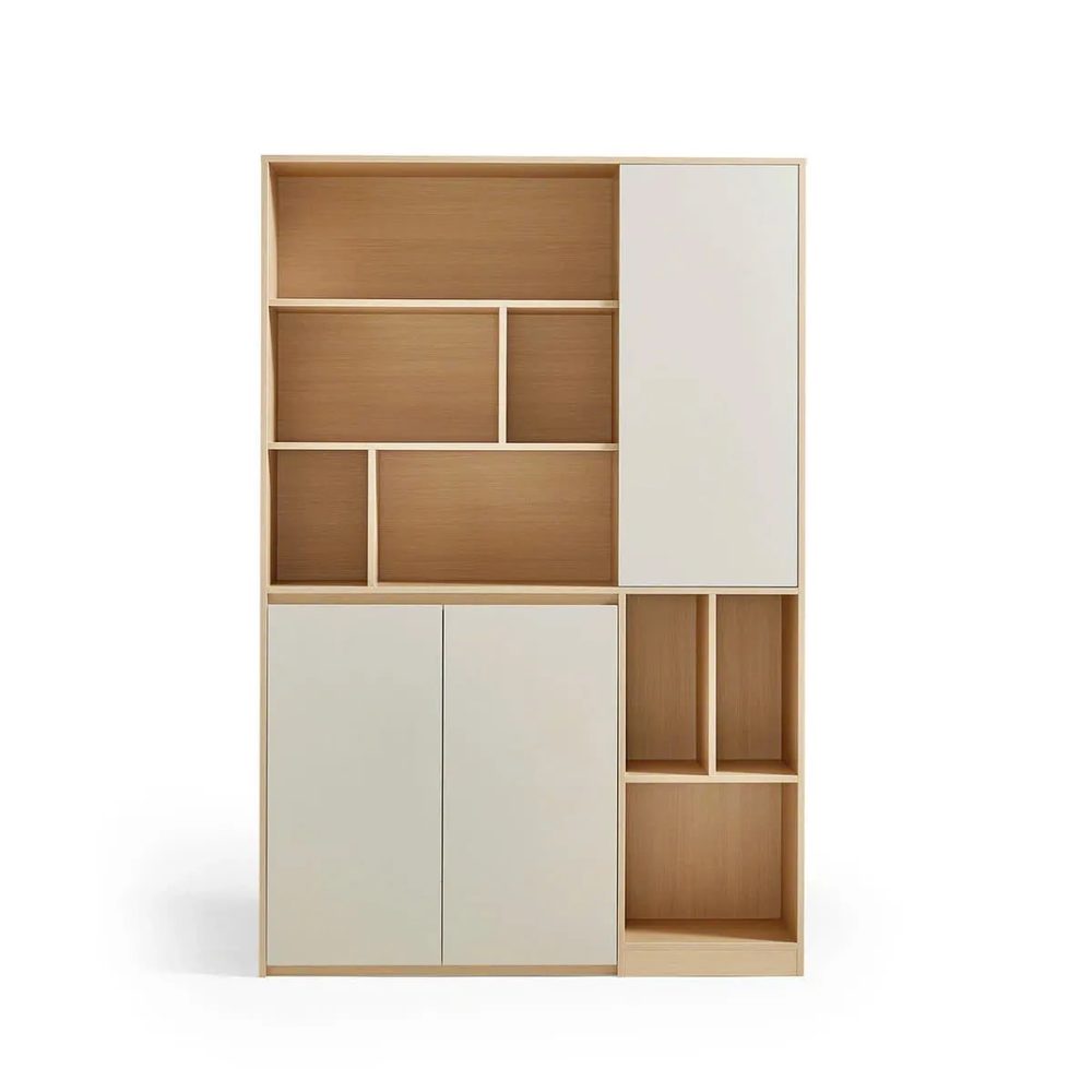 Tủ Tài Liệu Gỗ Có Cánh Kết Hợp Kệ Trang Trí - THS282 3