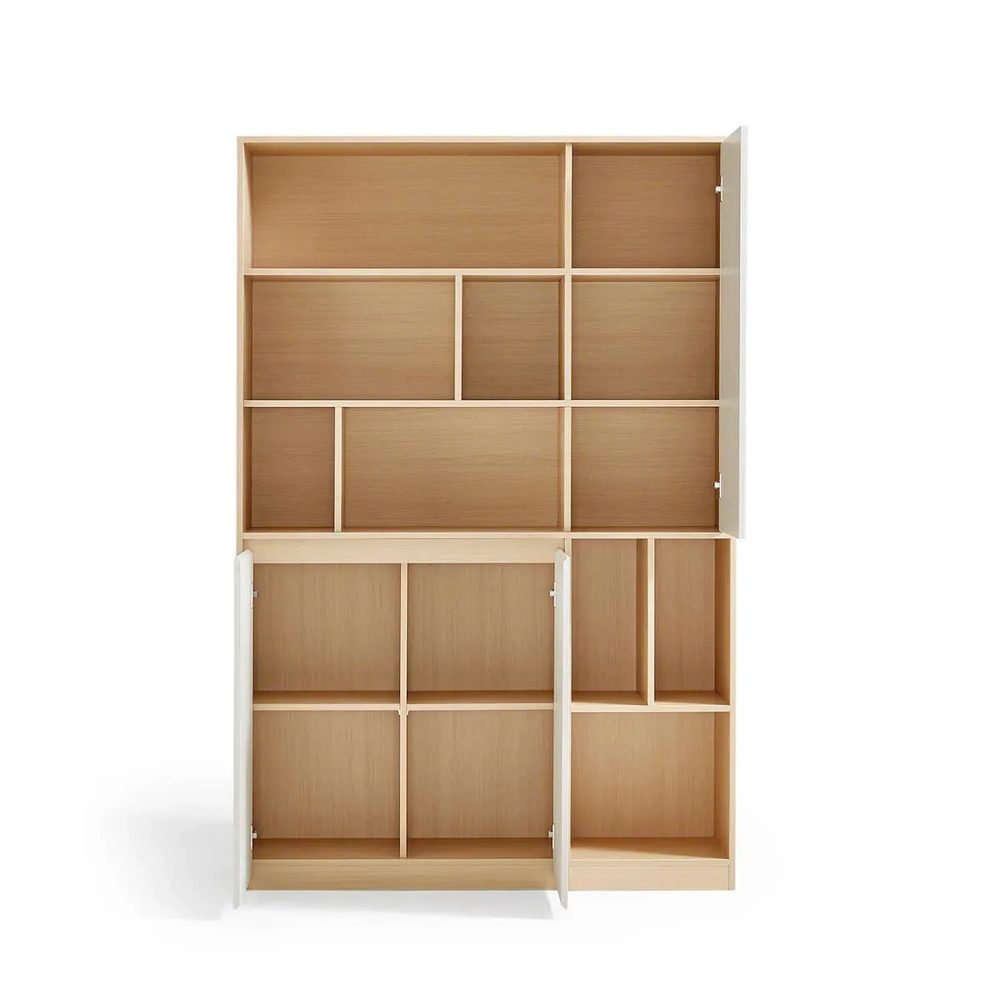 Tủ Tài Liệu Gỗ Có Cánh Kết Hợp Kệ Trang Trí - THS282 5