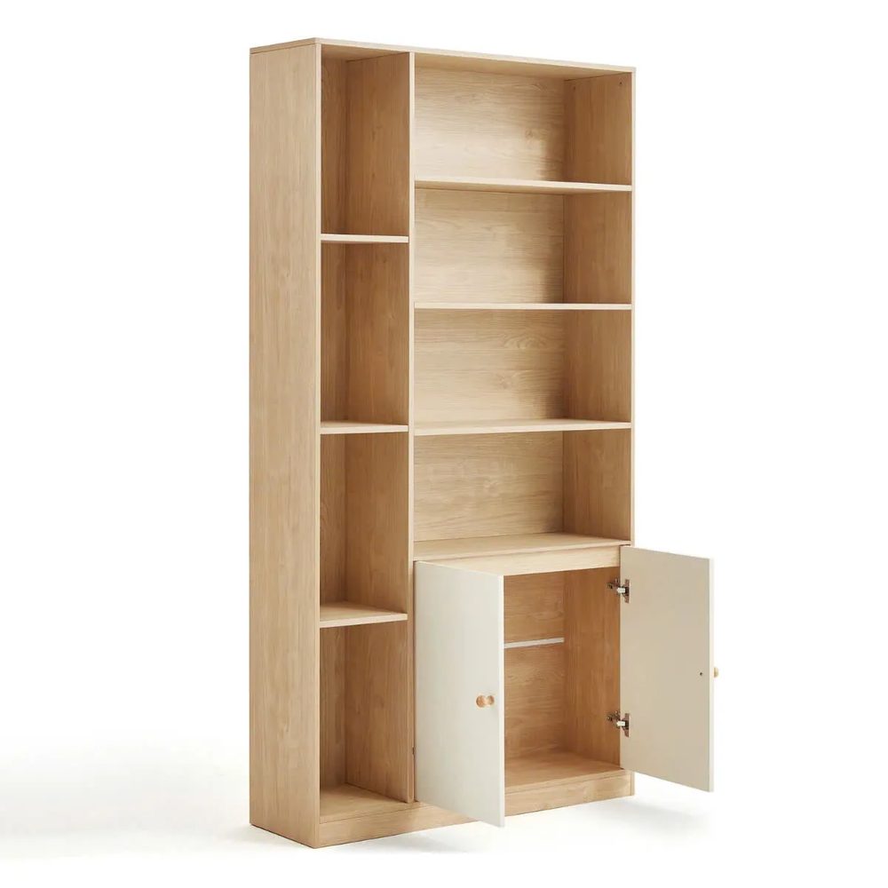 Tủ Tài Liệu Gỗ Đa Ngăn Kết Hợp Kệ Trang Trí - THS281 2