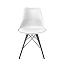 Ghế Cà Phê Eames Nệm Chân Sắt 2