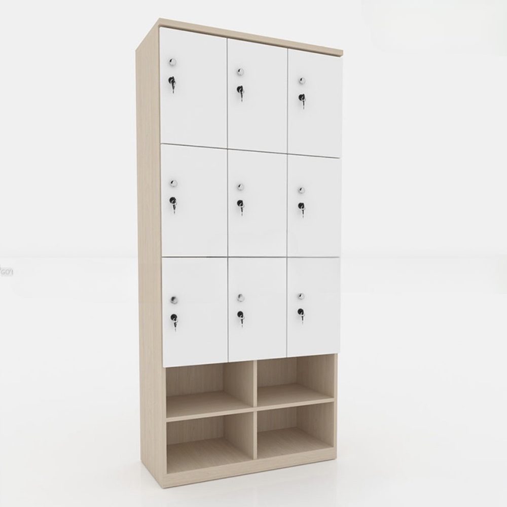 Tủ Loker 9 Cánh Tích Hợp Kệ Giày - TLK22 3